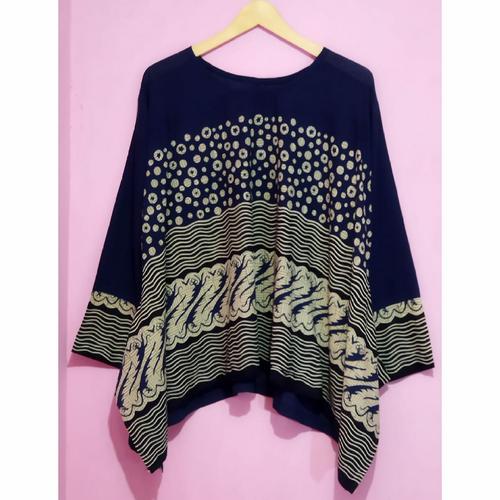 Foto Produk navy blouse batwing batik wanita dari Batik Sri