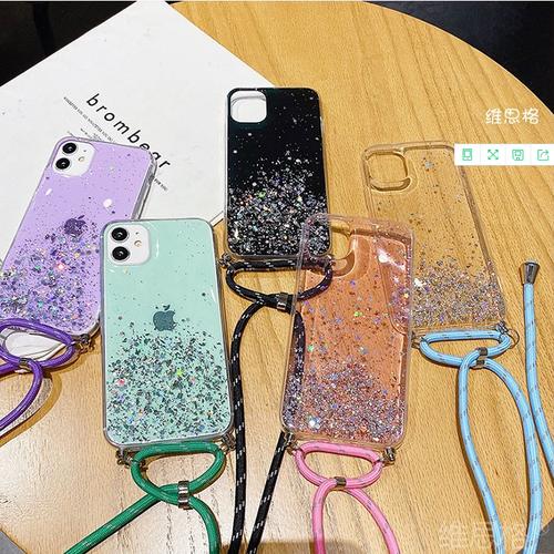 Jual Samsung m21 Casing Tali Gliter 