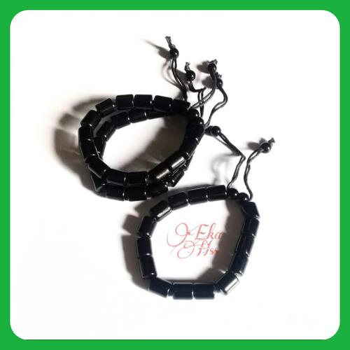 Foto Produk gelang pria wanita hitam dari eka hss