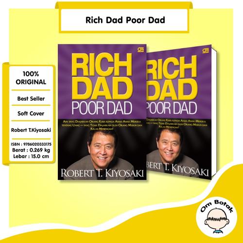 Foto Produk Rich Dad Poor Dad . Robert T Kiyosaki Motivasi Best Seller dari ombotak