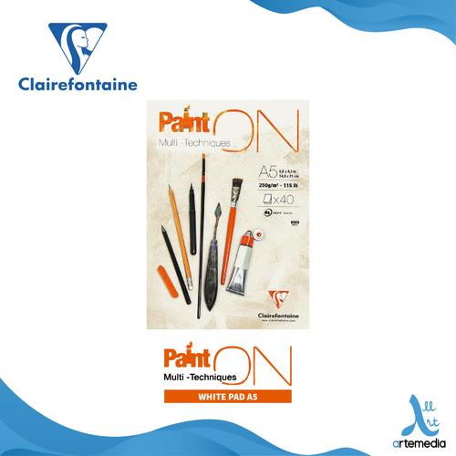 Clairefontaine Paint'On Mixed Media Pad 50 Sheets 17.6x25cm 250gsm Acid-Free For Acrylic Watercolor Ink - View #12