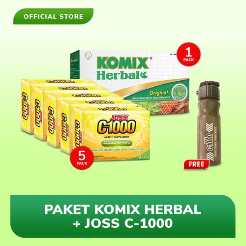 Foto Produk Paket Komix + Joss C1000 Vitamin C Anti Batuk dari Bintang Toedjoe Official