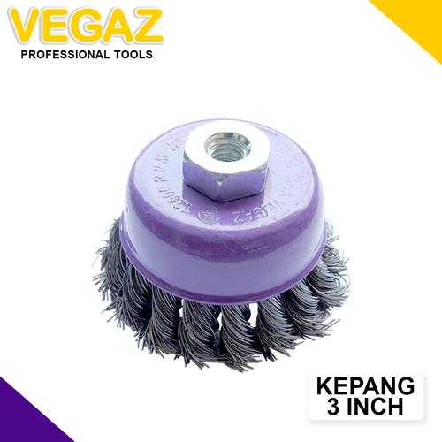 Foto Produk VEGAZ - Sikat Mangkok Kepang / Cup Brush dari Vegaz-Tools