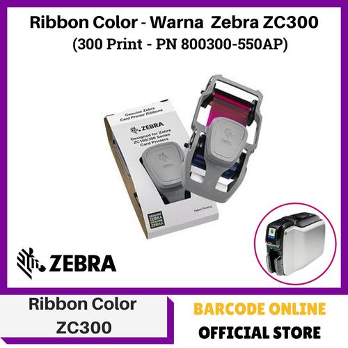 Jual ZEBRA RIBBON TINTA WARNA YMCKO PRINTER ZC300 ZC100 PN-800300-550AP - Jakarta Timur ...