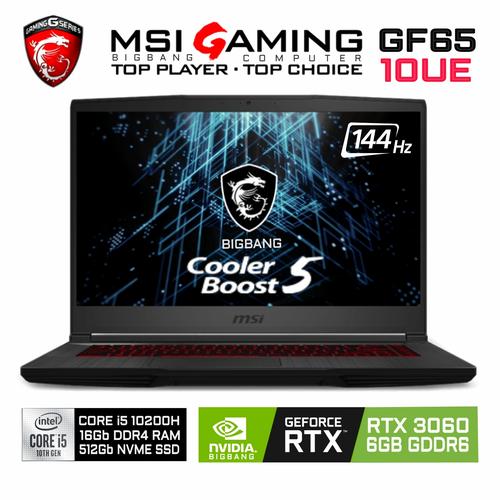 Jual MSI GF65 10UE 202ID GeForce RTX 3060 i5 10200H|16Gb|512Gb
