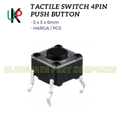 Jual tactile switch push button 4pin 4 kaki - Kab. Bekasi - UPK Part ...