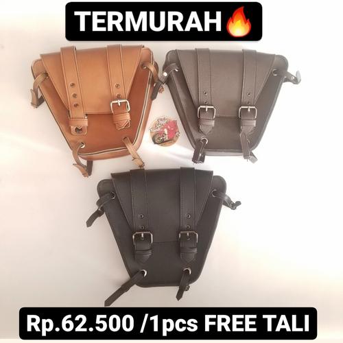 Foto Produk side bag sidebag tas motor klasik classic japstyle custom bratstyle cb dari 666klasik