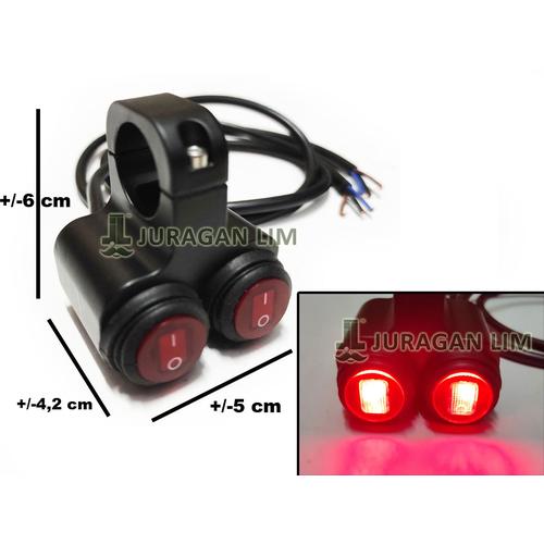 Jual Saklar ON OFF STANG 2 TOMBOL NYALA Sakelar Lampu Motor Stang ...