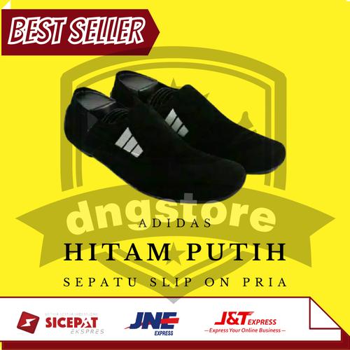 Foto Produk Sepatu Slip On Pria Adidas Suarez Sepatu Casual Murah Santai Slop Pria - Hitam, 39 dari D&G Store
