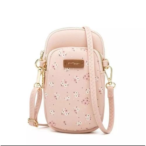 Foto Produk Tas Slempang Dompet Wanita / Tas HP Pocket Multifungsi / Lili Dompet - Peach dari TNT.ID