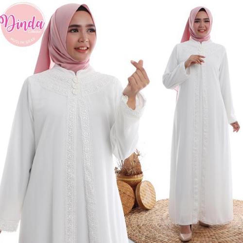 Jual Sale Dinda Baju Muslim Wanita Busana Muslim Baju Gamis Putih Jakarta Barat Merah Jambon Tokopedia