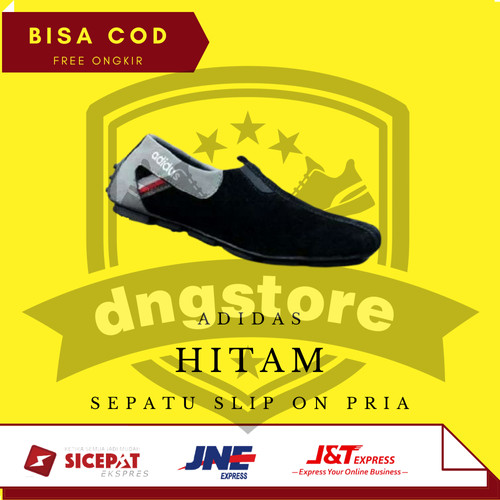 Foto Produk Sepatu Pria Slip On Adidas Messi Casual - Hitam, 39 dari D&G Store