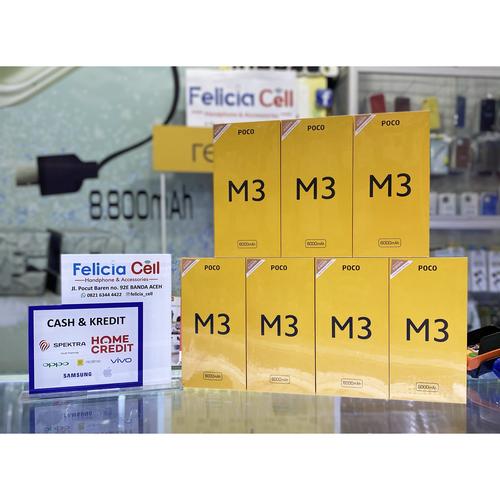 Foto Produk XIAOMI POCO M3 4/64 GB - Garansi Resmi - Ram 4GB - Rom 64GB - BLACK dari FELICIA CELL BANDAACEH