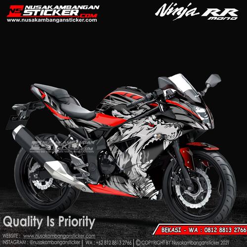 Foto Produk Stiker Ninja Mono Serigala Merah dari Nusakambangan Sticker01