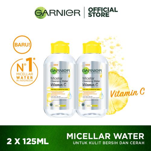 Foto Produk Garnier Micellar Cleansing Water Vitamin C 125 ml Twinpack dari Garnier Official