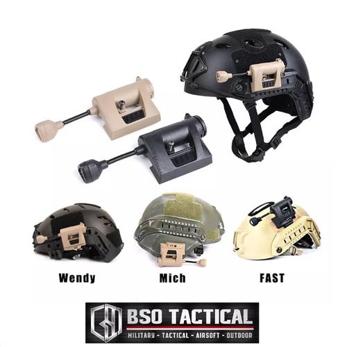 Lampe Frontale Tactique LED MPLS CHARGE - Pour Casque Militaire, économe En énergie, Couleur Verte