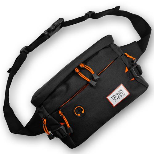 Foto Produk Tas Selempang Pria Foshka Sling Bag Foshka Cordura - Black Terra dari Foshka