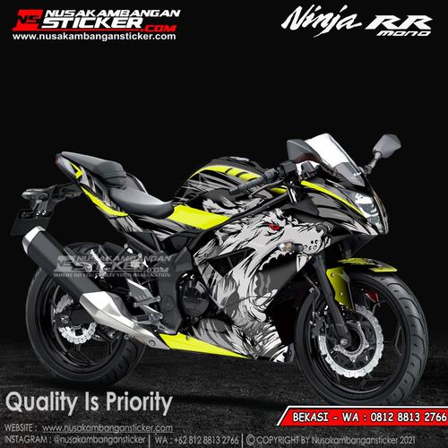 Foto Produk Stiker Ninja Mono Serigala Kuning dari Nusakambangan Sticker01