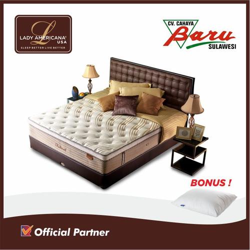 Jual Kasur Springbed Lady Americana Richmond Full Set Divan Headboard 160 X 200 Kota Makassar Elite Cbs Furniture Makassar Tokopedia