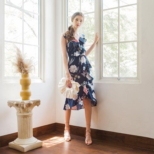 Foto Produk Chocochips - Rosemary Dress Navy - Biru, S dari Chocochips Official Shop