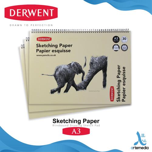 Clairefontaine - Ref 96614C - Wirebound White Drawing Sketch Pad (50 Sheets) - A4 Sized, 120gsm Paper, White & Smooth Drawing Paper, Acid Free, PH Neutral
