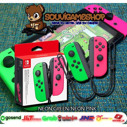 Foto Produk Nintendo Switch / N Switch Joy-Con Joycon Joy Con (Left / Right) WARNA - GREEN PINK dari souvigameshop