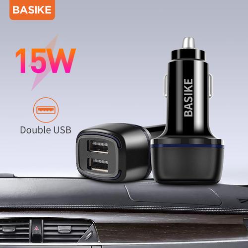 Foto Produk BASIKE Car Charger Dual USB Output 5V/3.1A Quick Output - BSK-UT67 dari Basike Official Store