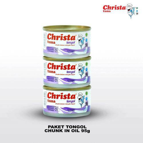 Foto Produk Paket isi 3 Christa Tuna Kemasan Kecil -Tuna Tongol dalam Kaleng dari Christa Tuna Official