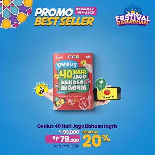 Foto Produk Genius 40 Hari Jago Bahasa Inggris dari DM Bookstore