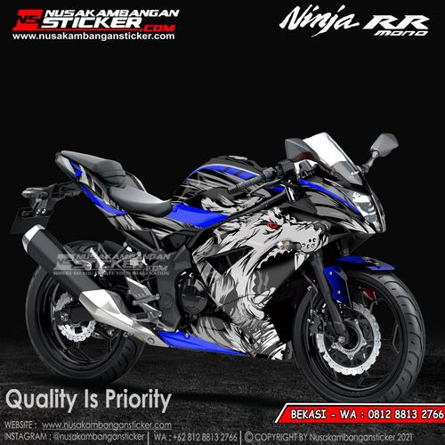 Foto Produk Stiker Ninja Mono Serigala Biru dari Nusakambangan Sticker01