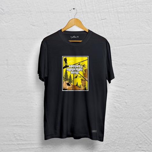 Foto Produk BREAKFAST kaos gunung kaos outdoor baju pendaki - Hitam, S dari adventurecloth