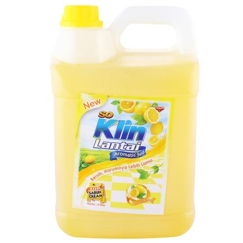 Gambar SoKlin Lantai Jerigen Cairan Pembersih So Klin Pel 4 L 4Liter Wings 4L - Kuning dari Kylie Cosmetics Ori Jkt Jakarta Utara Tokopedia