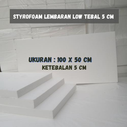 Jual STYROFOAM LEMBARAN / STEROFOAM LEMBARAN 5 cm LOW 50 x 50 cm Kota Tangerang Selatan