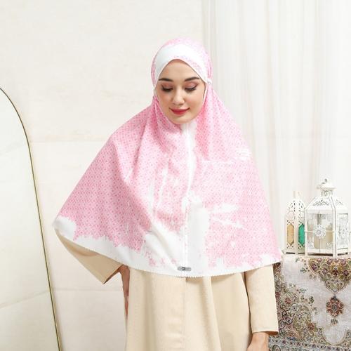 Gambar Kerudung Bergo Motif Mocha Hijab Bergo Crepe Silk Dusty Pink dari mochahijabbdg Kota Bandung Tokopedia