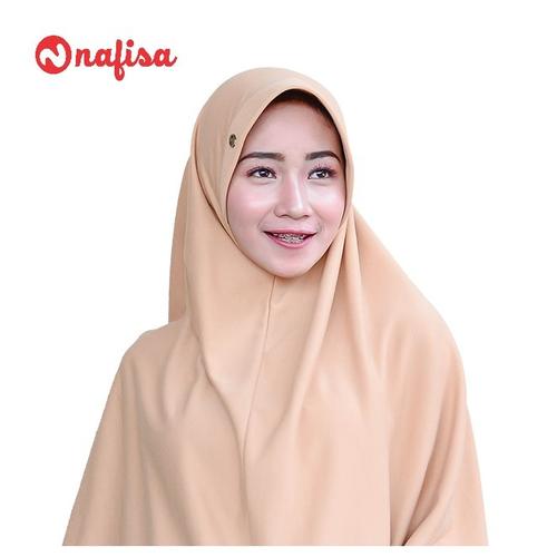 Foto Produk Nafisa Asha Size M| Hijab Bergo Kaos | Khimar Pad Antem - Coksu dari Nafisa