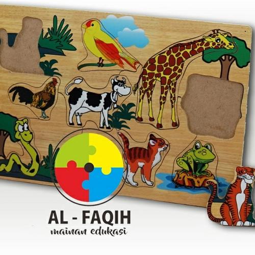 Gambar Alat Permainan Edukatif/ Mainan Edukasi/ Mainan Puzzle Kayu Hewan dari Mainanalfaqih undefined Tokopedia