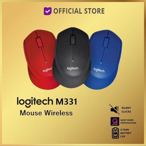 Foto Produk Logitech M331 Silent Plus Mouse Wireless M 331 - Hitam dari DUNIA COMPUTER & SERVICE