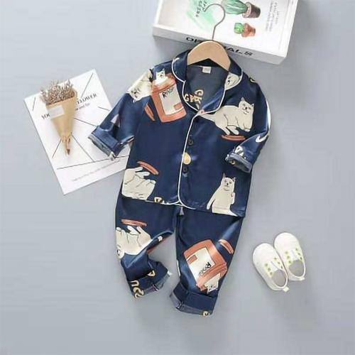 Foto Produk Piyama Anak Baju Tidur Anak Setelan Motif Panjang Import Satin Silk BR - 1/5-1 tahun dari fashion market