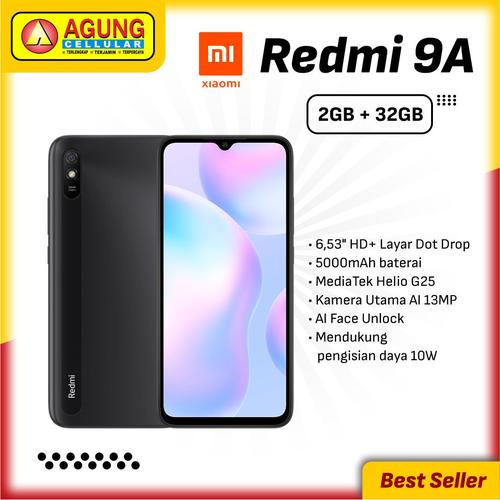 Jual Xiaomi Redmi 9a 2gb 32gb Kota Tasikmalaya Agung Cellular Officiall Tokopedia