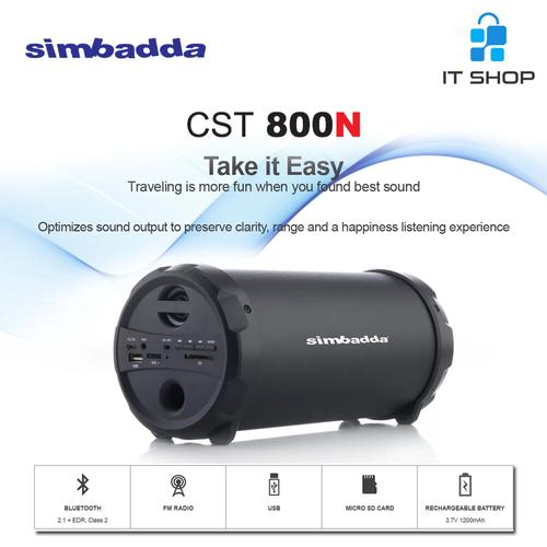 Foto Produk Simbadda Speaker Portable Music Player CST 800N - Hitam dari IT-SHOP-ONLINE