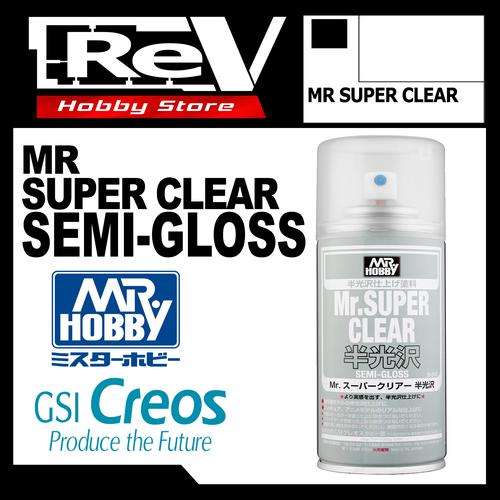 Foto Produk MR SUPER CLEAR SEMI GLOSS SPRAY CAN MR HOBBY B516 dari RevHobbyStore