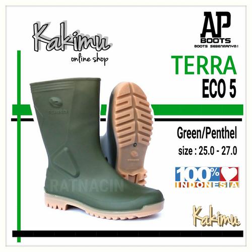 Foto Produk SEPATU BOOT MURAH AP BOOTS TERRA ECO 5 GREEN/PENTHEL dari kakimu_ols