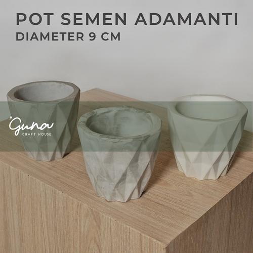 Jual Pot Semen Adamanti 9 Cm Pot Semen Kaktus Sukulen Pot Tanaman Unik Putih Kab Bandung Guna Craft House Tokopedia