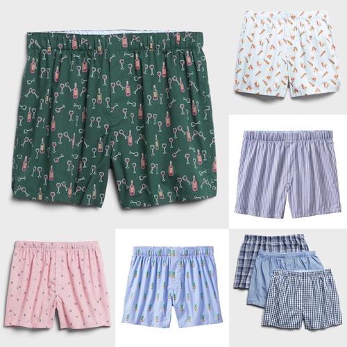 Foto Produk Boxer Pria isi 3 shorts in woven cotton Pabric (GAP) - S dari dezclothes_id
