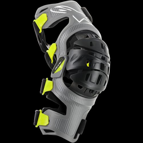 Foto Produk Alpinestars Bionic-7 Knee Brace Set - Silver Yellow Fluo L dari Thrill Bitz