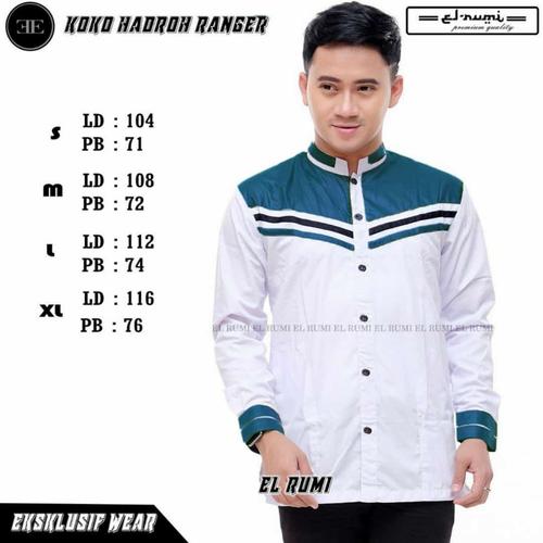 Foto Produk Baju Koko Hilwa Koko Elrumi Baju Koko Azzahir Terbaru Koko Guz Azmi - Abu-abu, S dari fashion muslim RA