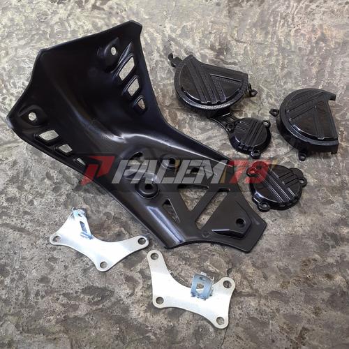 Foto Produk Engine Guard & Cover Samping KLX 150 S L BF Dtracker - Pelindung Mesin dari Palem'79