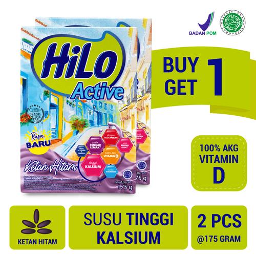 Foto Produk Buy 1 Get 1 FREE: HiLo Active Ketan Hitam 175gr dari NutriMart