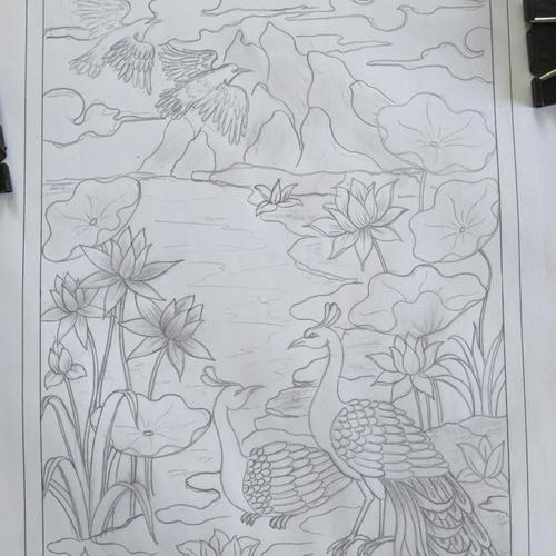 6600 Koleksi Sketsa Gambar Burung Merak Terbaik