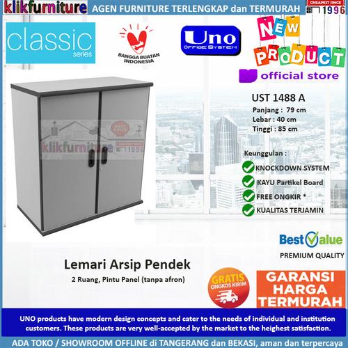 Foto Produk UST 1488A UNO Lemari Arsip Pendek Bagian Atas dari klikfurniture